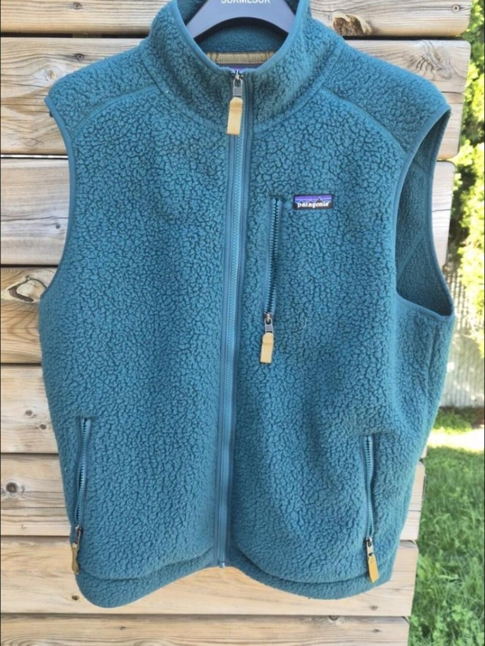 Patagonia Retro Pile Vest Dark Borealis Green Mens L